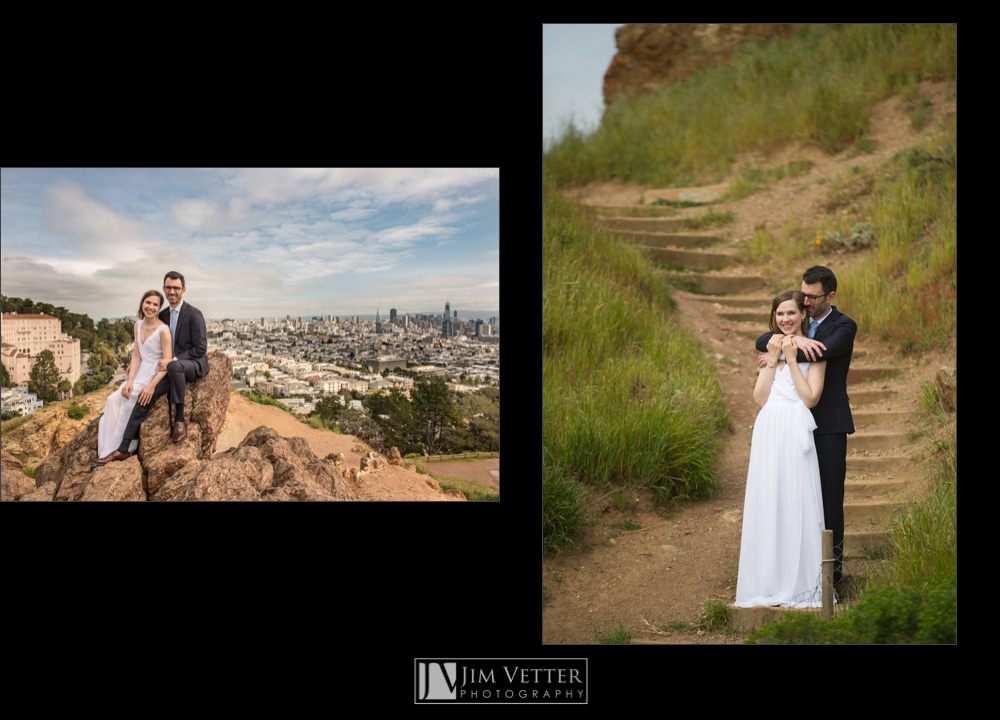 Corona Heights Wedding Portraits in San Francisco