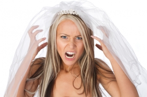 Stressed out bride