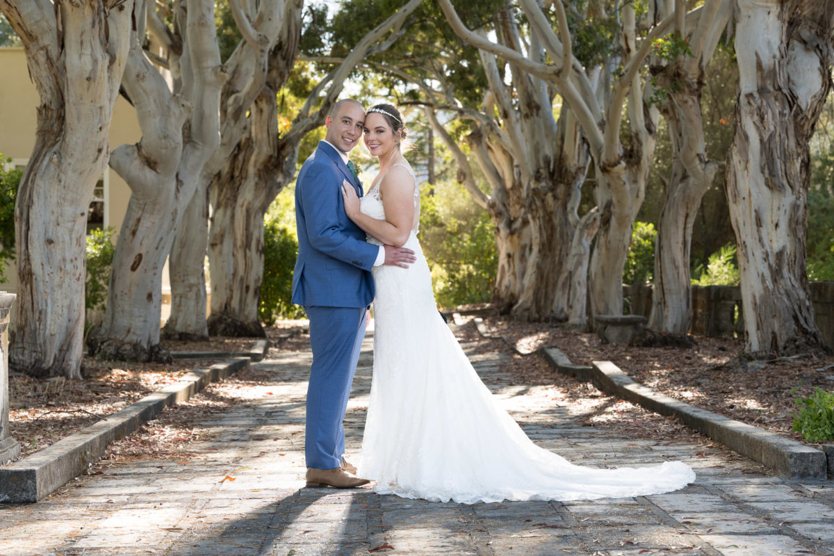 bride and groom portrait