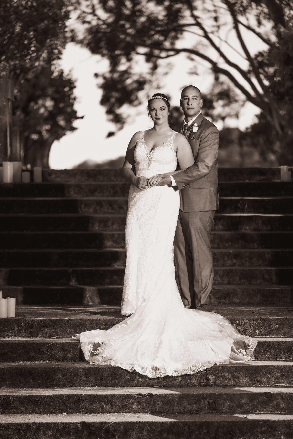 bride and groom portrait