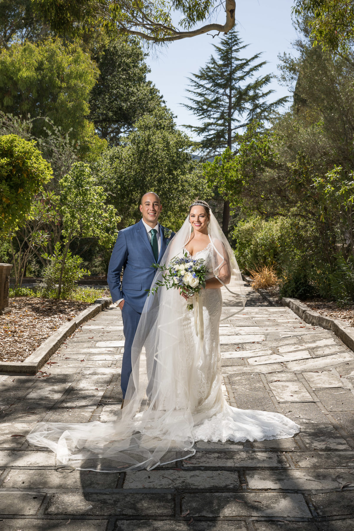 bride and groom portrait