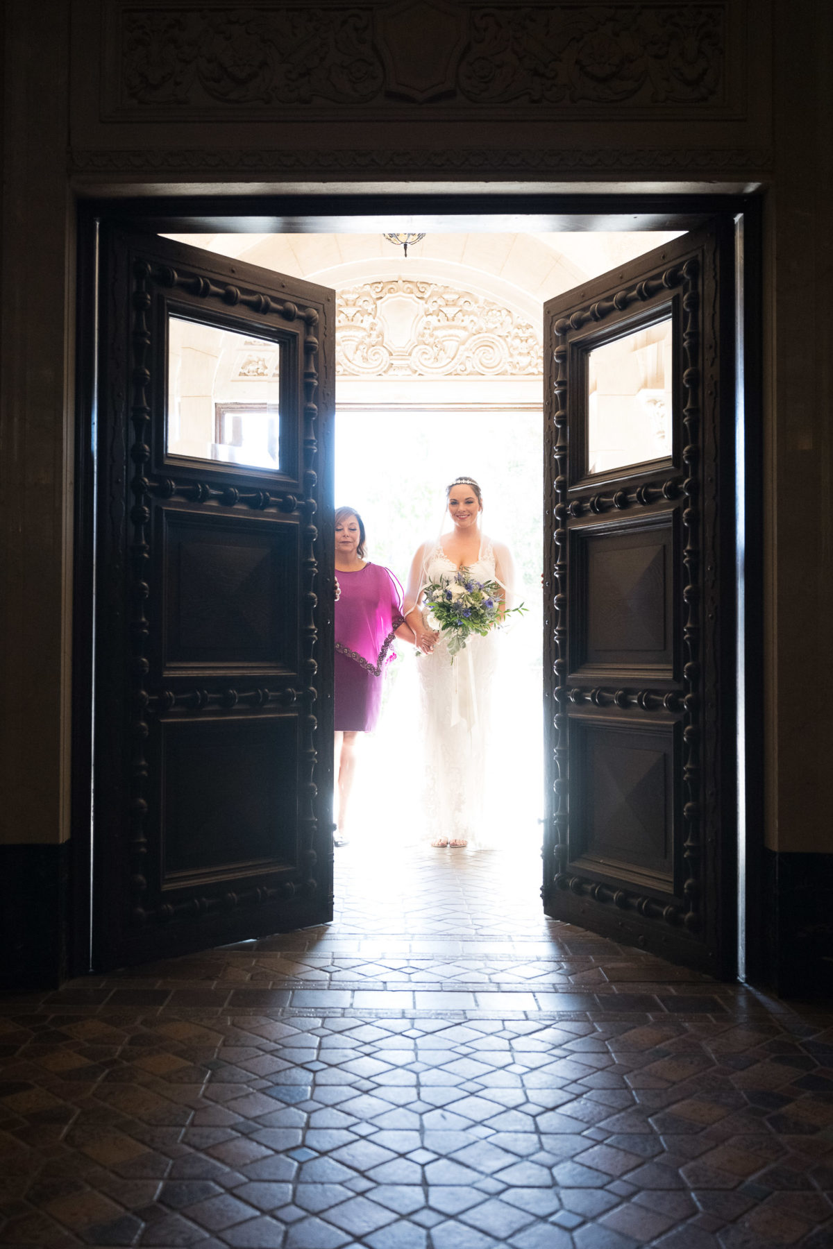 bride and mother