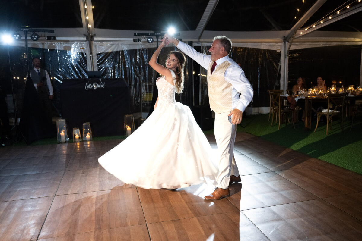 bride and father dance