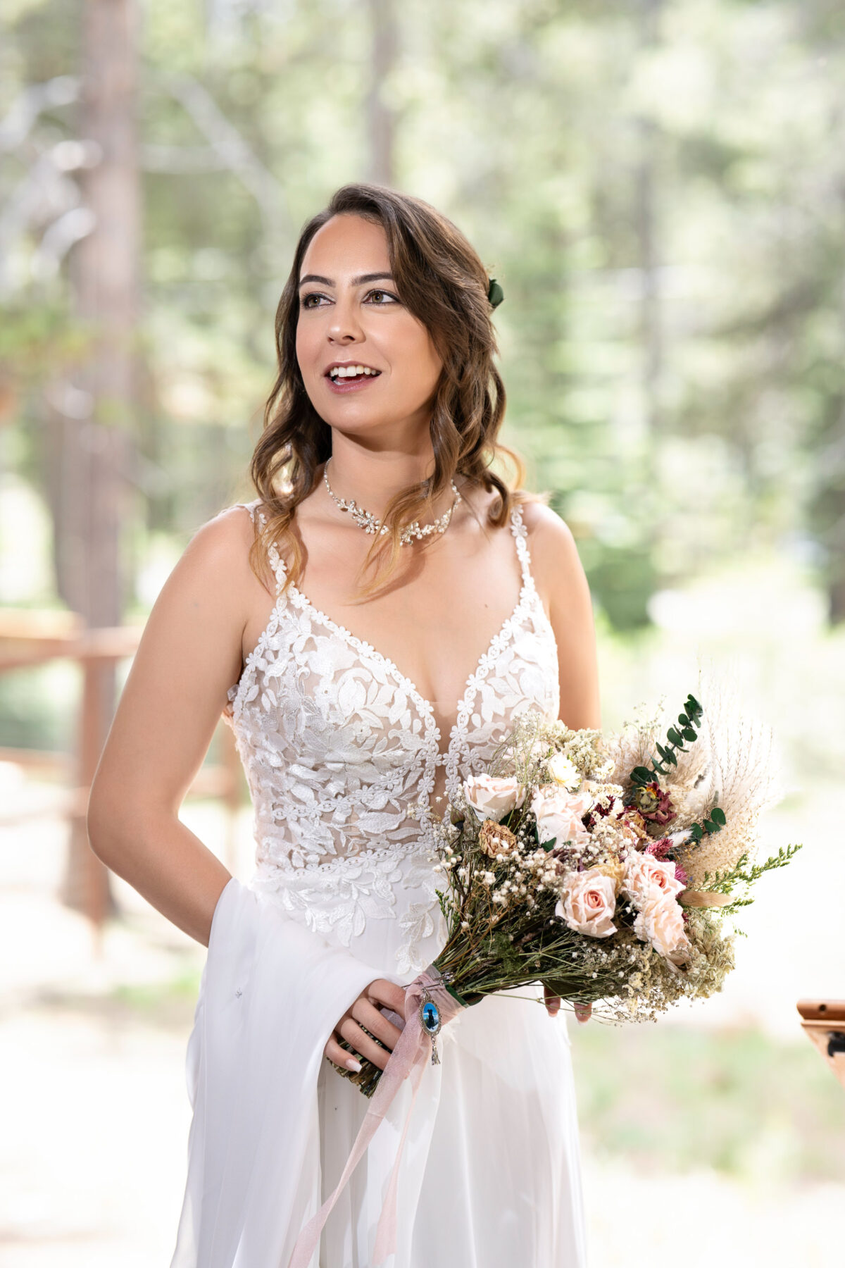 Bride portrait with bouquet